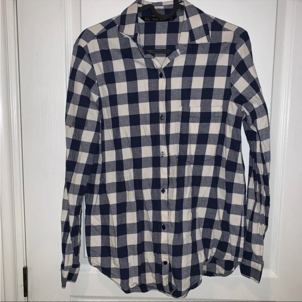Zara checkered flannel shirt